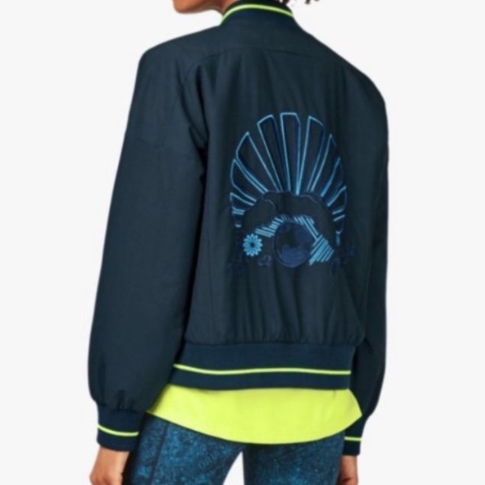 SWEATY BETTY x FEARNE COTTON | Game Changer Jacket- Beetle Blue Block (size XS)